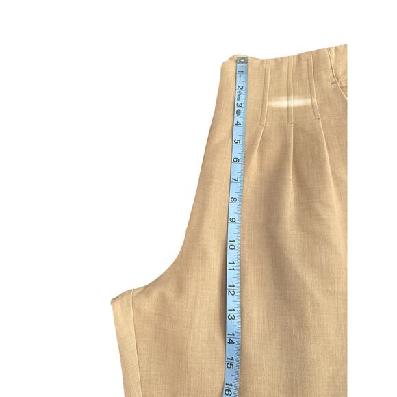 Anthropologie Maeve Tan Office Career High Waisted Wide Leg Dress Pants Size 14 - Picture 9 of 11